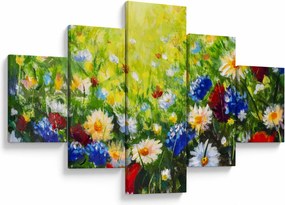 Obraz dzikich kwiatów (125x70 cm)