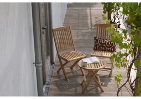 Drewniane krzesło ogrodowe w naturalnym kolorze Langli – Hartman