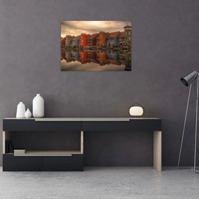 Obraz kolorowych domów (70x50 cm)