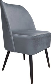 Fotel DUBAJ tkanina Welur noga metalowa : Kolor nogi - Czarna stożek, Kolor tkaniny - VELVET - BL14