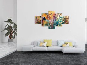 Obraz - Abstrakcyjny obraz natury (125x70 cm)