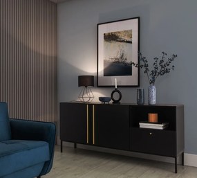 Lampa stołowa BREVITAS czarna ELTAP