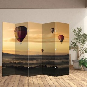 Parawan - Latające balony (210x170 cm)