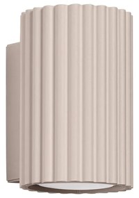 Kinkiet KARBON 10 taupe ryflowany SOLLUX  LIGHTING