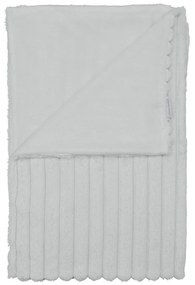 Biały koc z mikropluszu 130x170 cm Cosy Ribbed – Catherine Lansfield