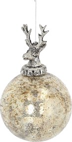 Bombka szklana Royal Deer 10x10x16 cm