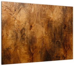 Obraz na szkle - Detal drewna (70x50 cm)