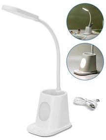 Aigostar - LED ładowalna lampa biurkowa 2,8W/5V 1800mAh 3000/5000K biała