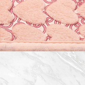Różowe dywaniki łazienkowe zestaw 2 szt. 60x100 cm Heart – Mila Home