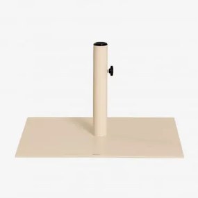 Kwadratowa Podstawa Parasola 60x60 Cm Ze Stali Peuet Kremowa Tapioca - Sklum