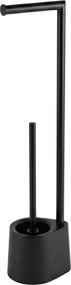 Stojak na papier toaletowy i szczotkę do WC STILK, 63 cm