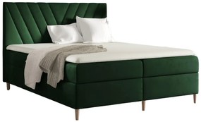 Ciemnozielone łóżko welurowe 5 rozmiarów C4-S73
