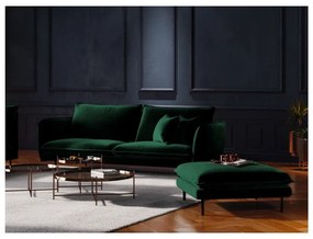 Zielona aksamitna sofa Cosmopolitan Design Vienna, 200 cm