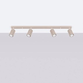 Szarobrązowa metalowa lampa punktowa 6,5x81 cm Gleam – Sollux