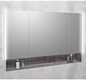 Szara szafka łazienkowa 126x70 cm Integra – Sapho