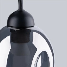 Czarny kinkiet ø 25 cm Garten – Sollux