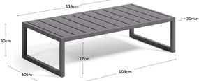 Aluminiowy stolik ogrodowy 60x114 cm Comova – Kave Home