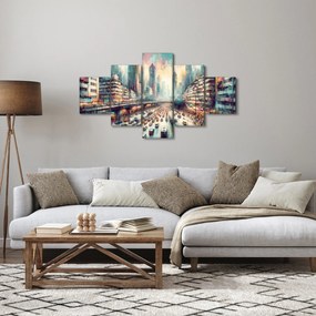Obraz - Życie w wielkim mieście (125x70 cm)