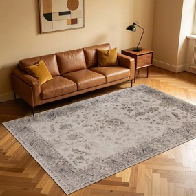 Dywan vintage INKA Arabeska z Efektem Postarzenia Beżowy 200 cm x 290 cm