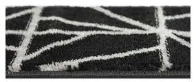 Czarne dywaniki na schody zestaw 13 szt. 22x73 cm Striped – Mila Home