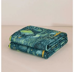Narzuta na łóżko ze wzorem NEON FOREST, kolorowy Rozmiar: 220 x 240 cm