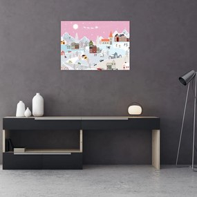 Obraz na szkle - Magiczna zima (70x50 cm)