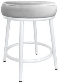 Taboret Ben noga metalowa biała MG39