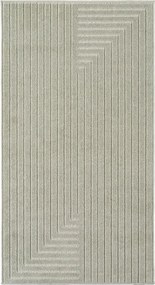 Dywan uniwersalny Nova 3D Geometria oliwkowy 80 cm x 250 cm