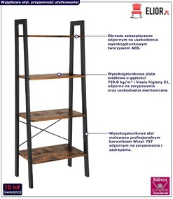 Loftowy regał stojący na książki C2-B33