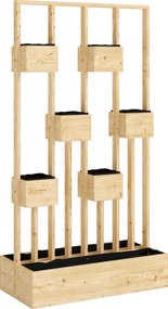 Outsunny Podwyższona grządka z kratownicą, drewniana skrzynia na rośliny, 90 x 45 x 170 cm | Aosom PL