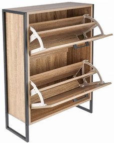 Dwukomorowa szafka na buty w stylu loft - Tamil 4X