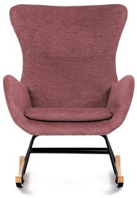 Fotel bujany PINK2, różowy