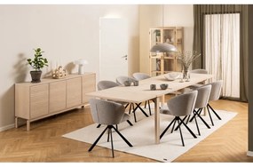 Rozkładany stół z blatem w dekorze dębu 100x200 cm Linley – Actona
