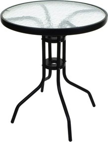 Zestaw ogrodowy TREGO ISLAND - 2 krzesła i okrągły stół ø 60 cm, biały