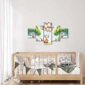 Obraz – Szczęśliwy lis (125x70 cm)