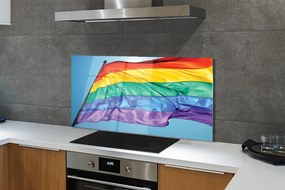 Panel szklany do Kuchni Barwna Flaga