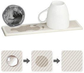 Beżowa podkładka do naczyń okrzemkowa (z diatomitu) 30x8 cm Damon – Wenko