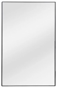 Duże prostokątne lustro aluminiowe szer. 120 x wys. 190 cm - Czarne - MYRA