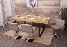 Krzesło do jadalni Cadiz (zestaw 6 sztuk),  taupe-grey