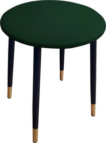 Taboret TRIX stelaż metalowy STOŁEK LOFT : Kolor nogi - Czano-złota stożek, Kolor tkaniny - EKO-SKÓRA - 6D, Typ tkaniny - Eko-skóra