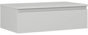 Mexen Orio szafka łazienkowa podumywalkowa 80 cm z blatem, 1 szuflada, szara mat - 91A10-08023-1-BFC62