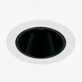 Downlight Led Wpuszczany Z Okrągłą Ramką Ø5 Cm Z Aluminium Luisiana Biała Ciepła 2700 K & Biały - Czarny & 3 W & 38º - Sklum