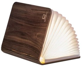 Brązowa lampa stołowa LED z tekstylnym kloszem (wysokość 2,5 cm) Booklight – Gingko