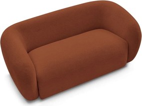 Pomarańczowa sofa z tkaniny szenilowej 160 cm Celine – Bobochic Paris