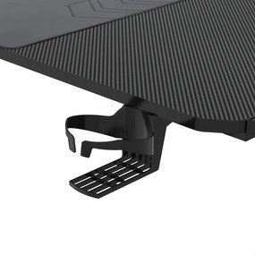 Czarne biurko do gamingu Gamset Snake 1.0