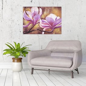 Obraz - Kwiaty magnolii (70x50 cm)