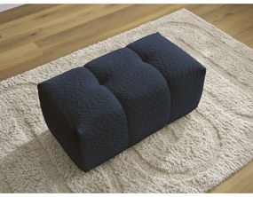 Niebieski podnóżek z materiału bouclé Roxelane – Bobochic Paris