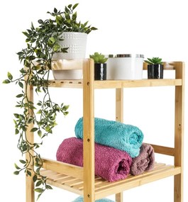 G21 Regał bambusowy, 3 półki, 3 piętra