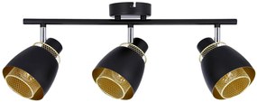 Czarna industrialna lampa sufitowa - D187 C2-T09