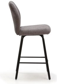 Ciemnoszare hokery zestaw 4 szt. 65 cm Bei – Marckeric